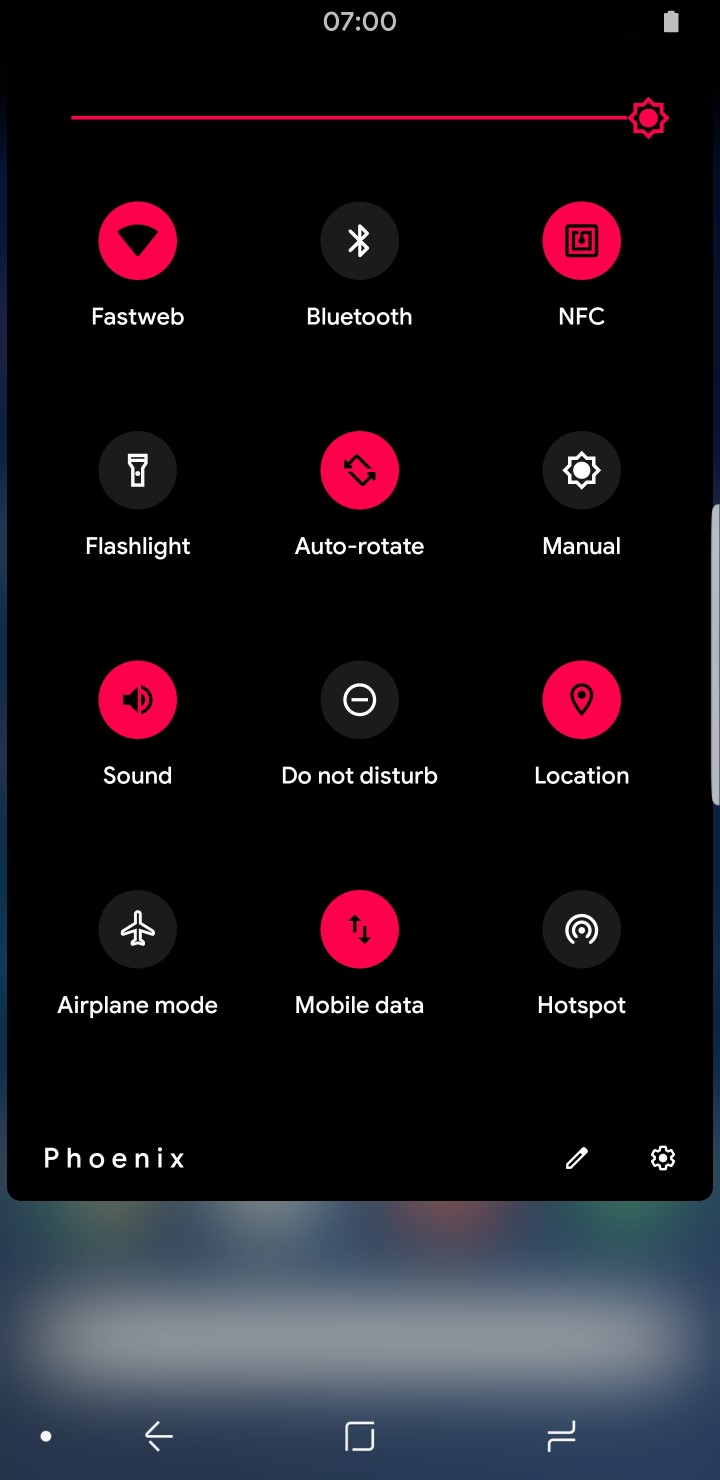 Dark Theme Power Shade