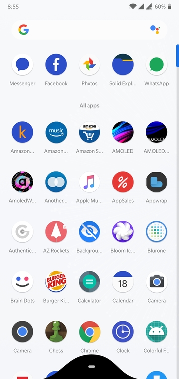 oneplus 6 app drawer