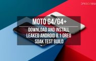 Install Leaked Android 8.1 Oreo Soak Test build on Moto G4