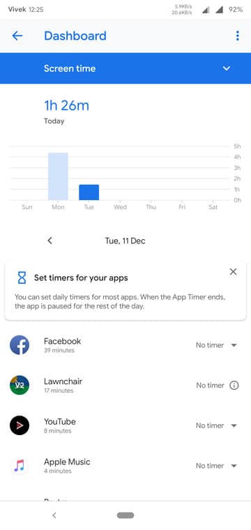 Digital Wellbeing screenshots 2