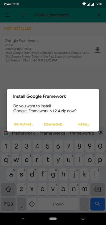 google framework magisk module