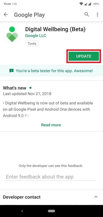 Pixel 3 Digital Wellbeing