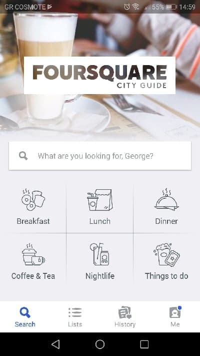 FourSquare- Travel Apps