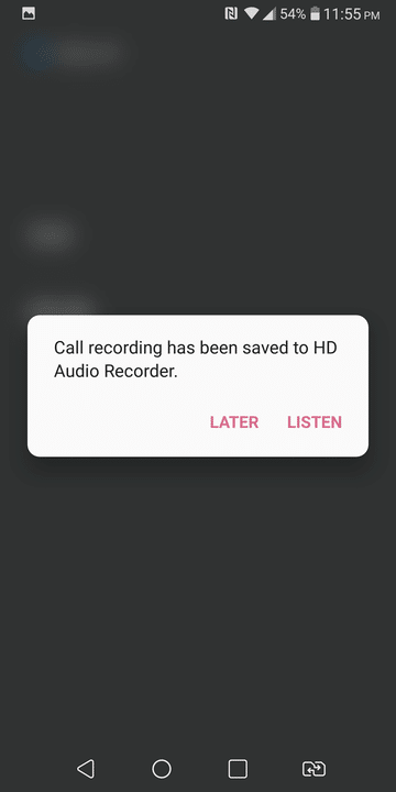 save recorded audio