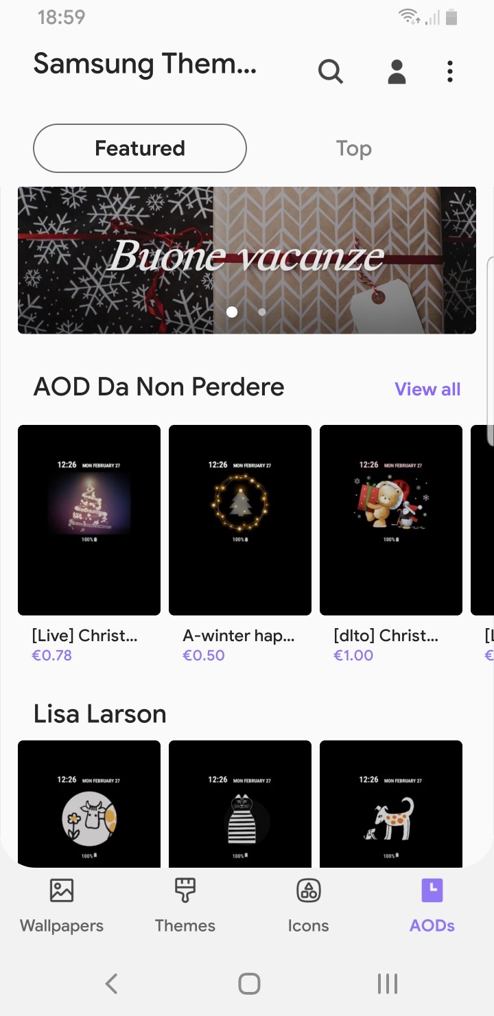Samsung Themes AODs