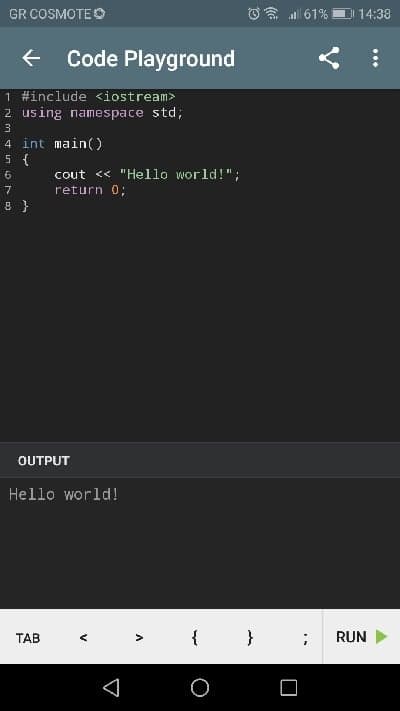 type and test codes