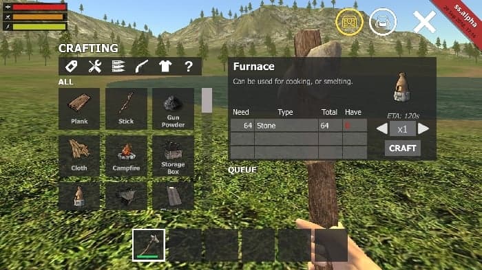 Survival Simulator settings