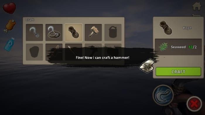 Survival on Raft game craft