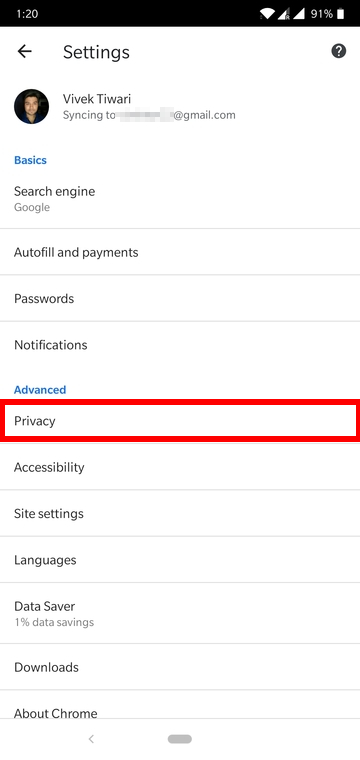 How to Clear Cache and Browser Data in Google Chrome for Android