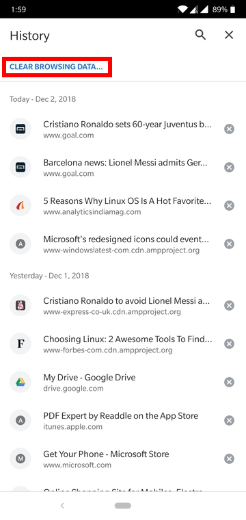 How to Clear Cache and Browser Data in Google Chrome for Android