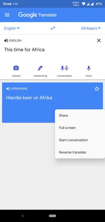 share stanslated language