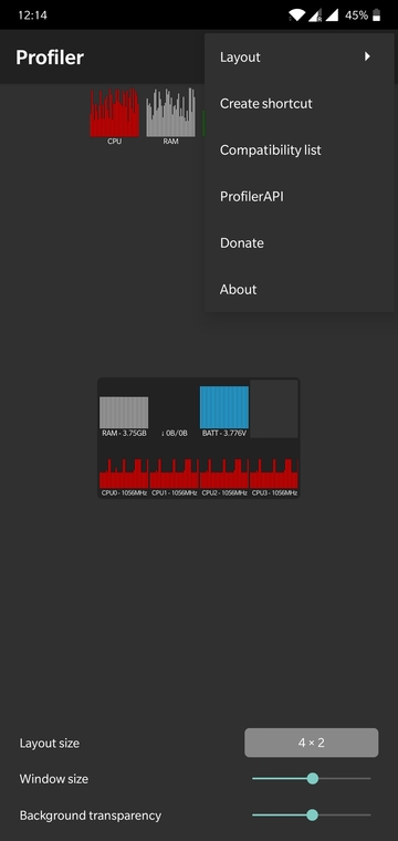 monitor cpu and gpu usage android