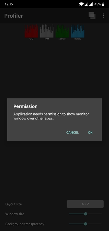 monitor cpu and gpu usage android