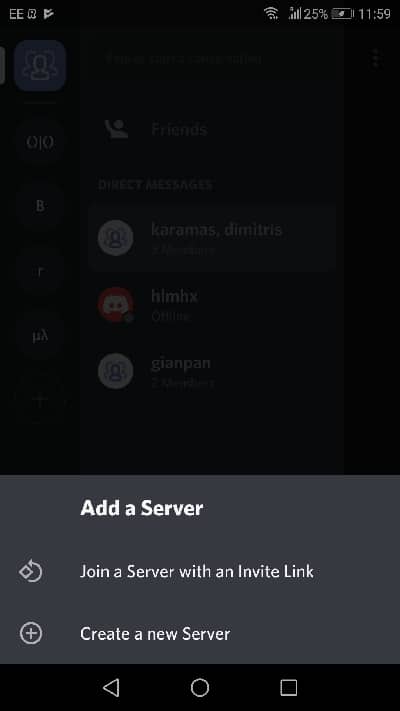Discord app settings