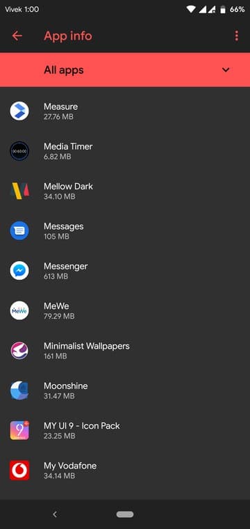 Dark Mode on Facebook Messenger