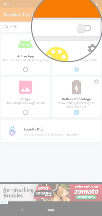 Customize Android Navigation Bar