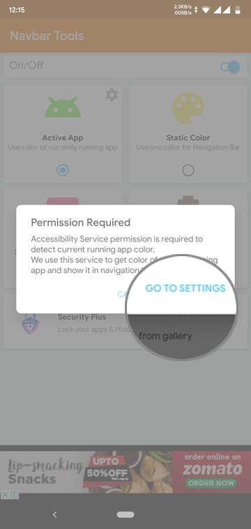 Customize Android Navigation Bar