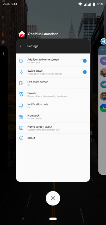 Download OnePlus Launcher Port for any Android Pie device