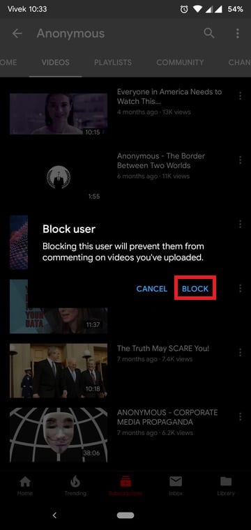 Block Unwanted YouTube Videos