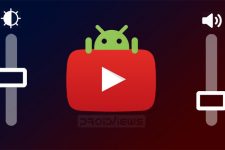 YouTube swipe controls