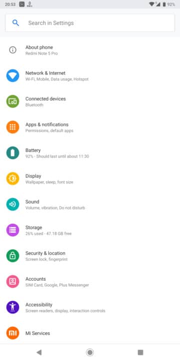 Android One Port for Xiaomi Redmi Note 5