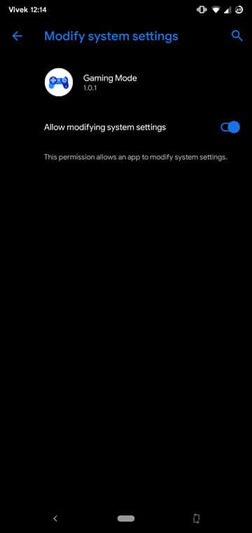 change system settings