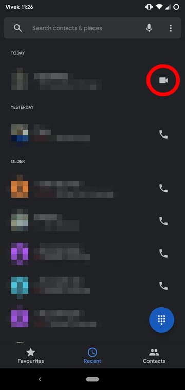 download call history