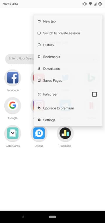 Privacy focused Monument web browser