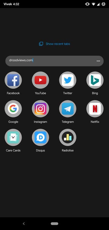 Night Mode Monument browser