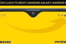 move status bar clock on samsung
