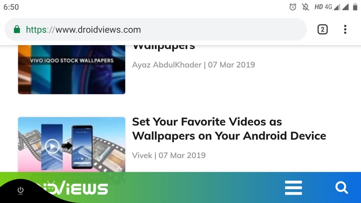 swipe gesture navigation android