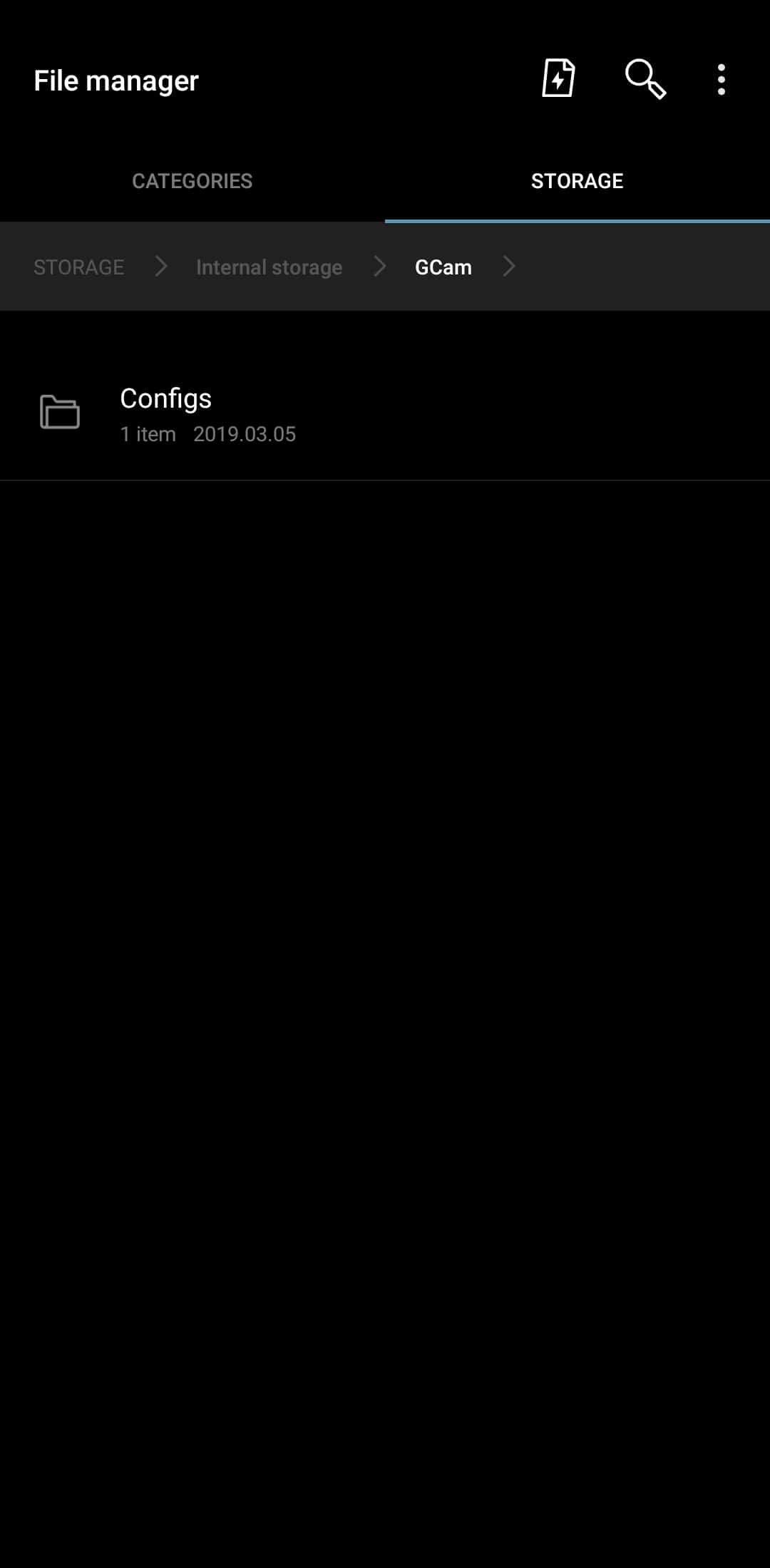 Camera config files