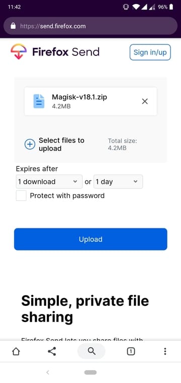 Firefox Send
