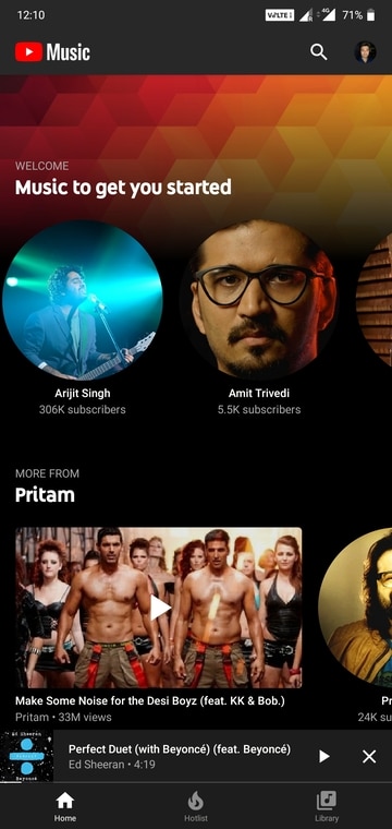 YouTube Music Contents