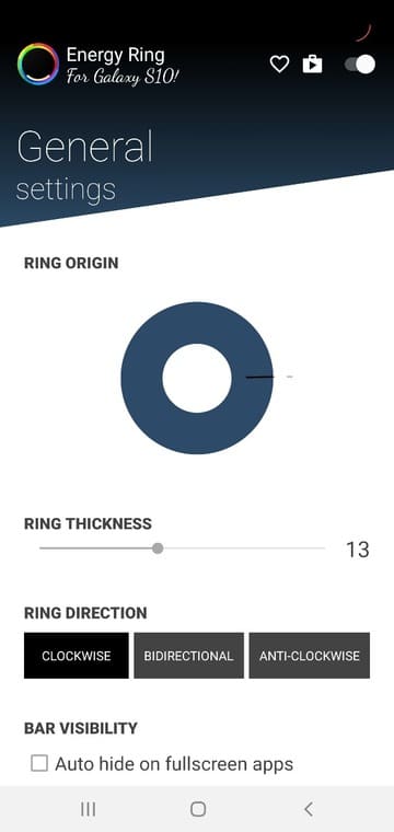 configure Energy Ring