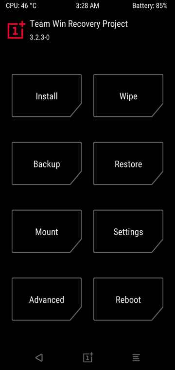 TWRP - flash google apps oneplus 6