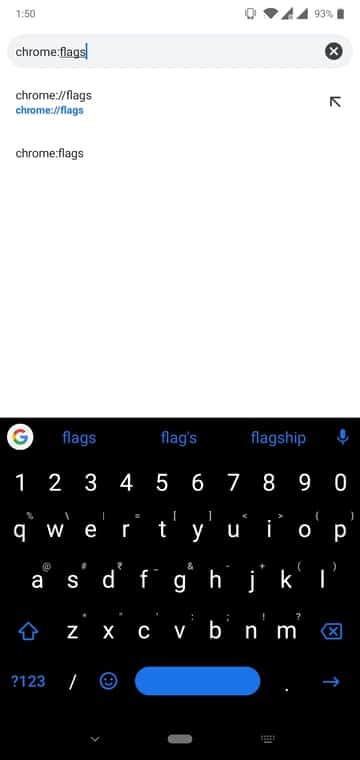 Chrome flags