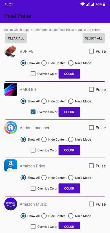 Pixel Pulse app filter
