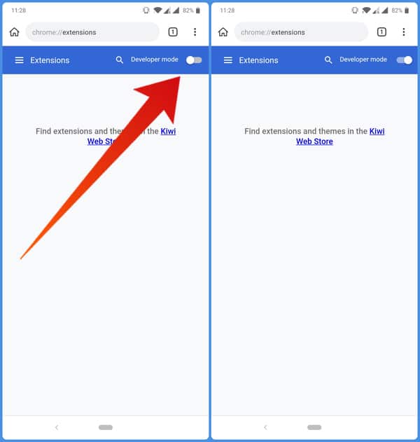 enable chrome developer mode