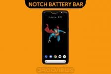 battery bar on display notch