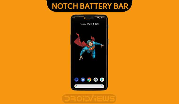 battery bar on display notch