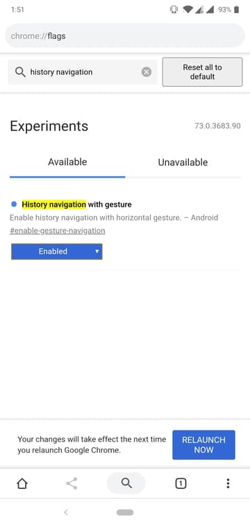relaunch Chrome