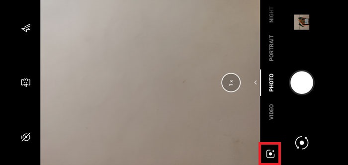 access Google Lens from camera