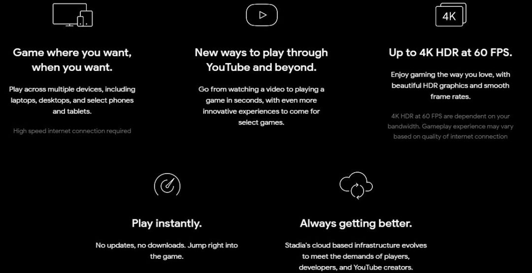 Stadia Features
