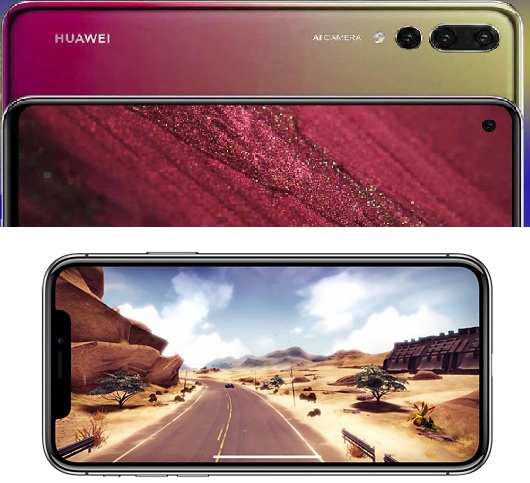Viewing video on a notch & hole-punch display