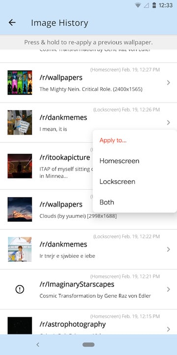 image hostory