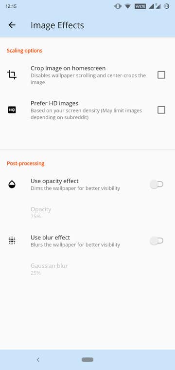 wallpaper change effects