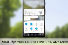 MIUI Quick settings and Notification panel