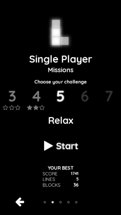 Tetris single player retro game