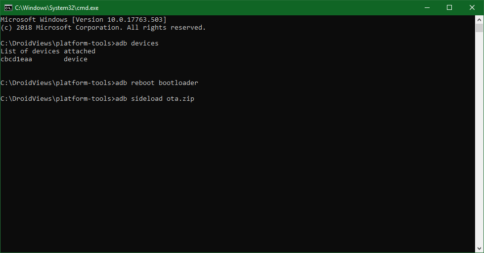 apply update from adb sideload in cmd